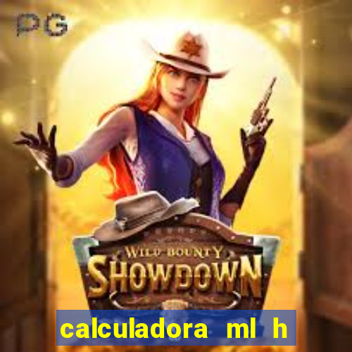 calculadora ml h para mcg kg min